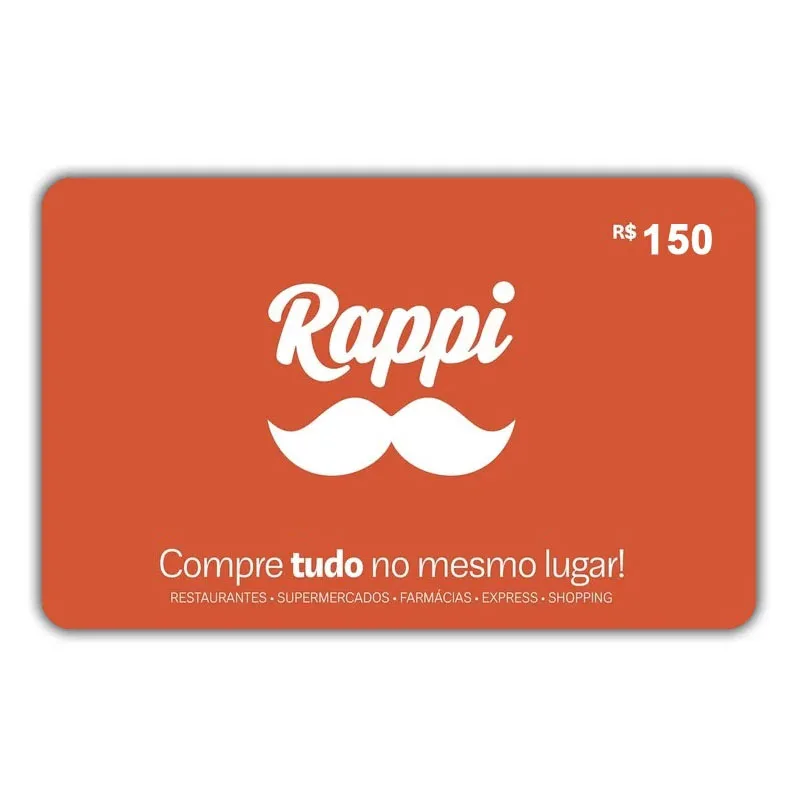 Gift Card Rappi 150 reais