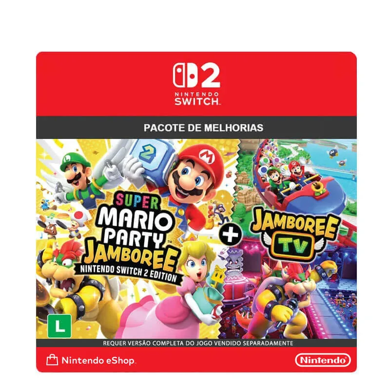 Super Mario Party Jamboree + Jamboree TV Pacote de Melhorias - Nintendo Switch 2 Edition