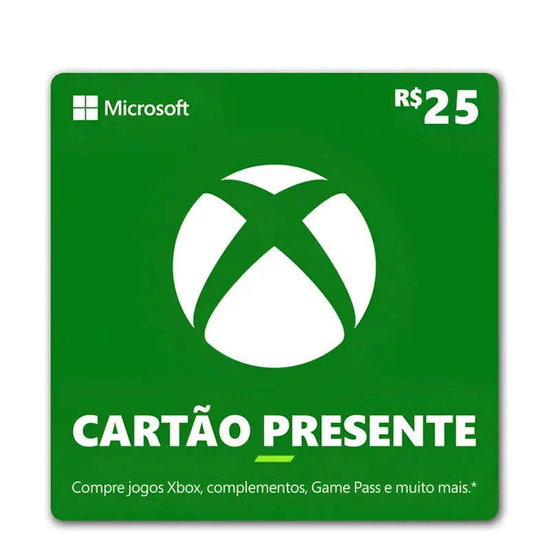 Gift Card Xbox 25 reais