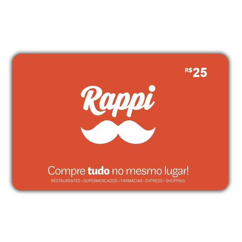 Gift Card Rappi 25 reais