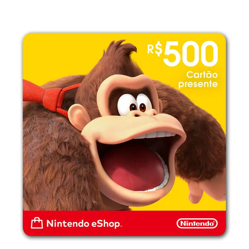 Gift Card Nintendo Switch 500 Reais