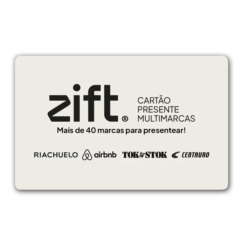 Zift Card Cartão Presente Multimarcas 20 reais