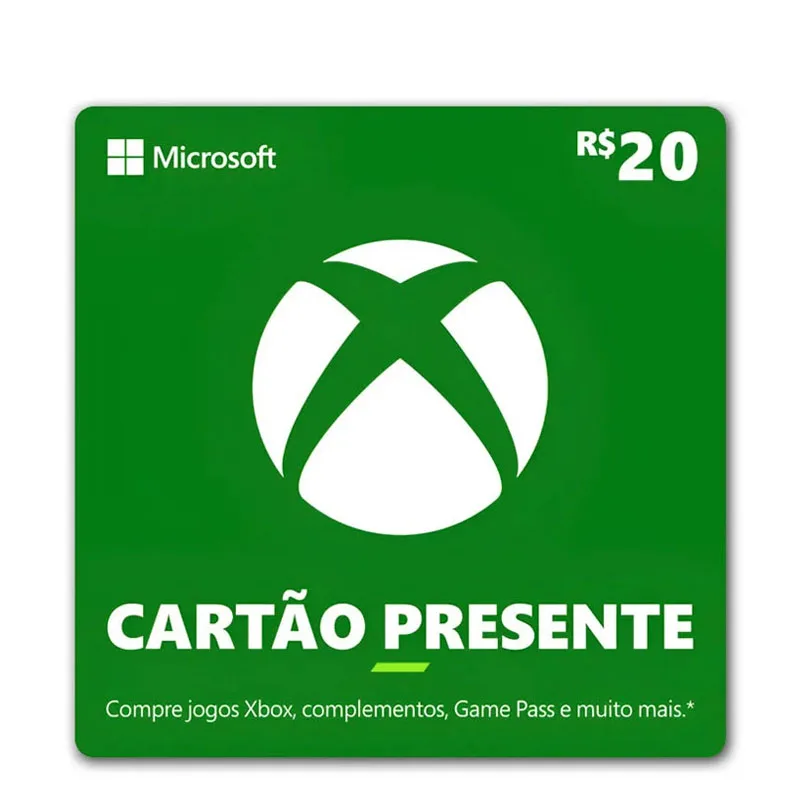 Gift Card Xbox 20 reais
