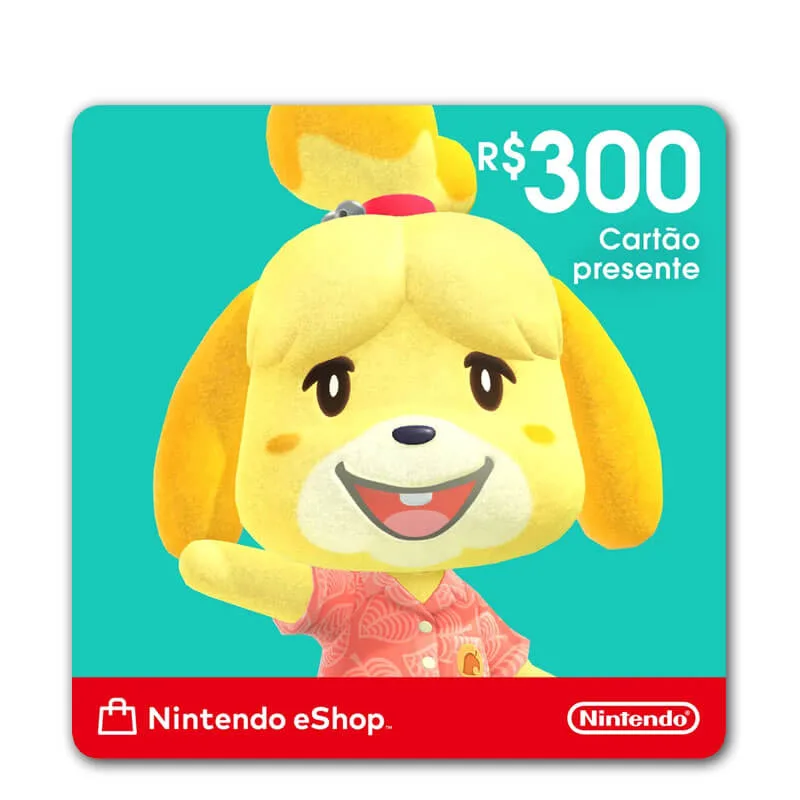 Gift Card Nintendo Switch 300 Reais
