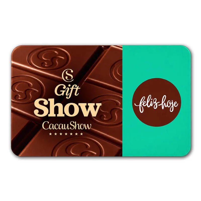 Gift Card Cacau Show 50 Reais