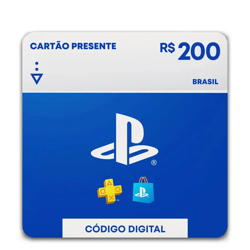 Gift Card Playstation 200 reais