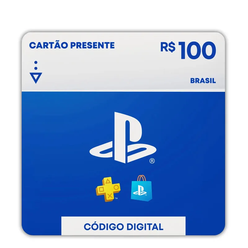 Gift Card Playstation 100 reais