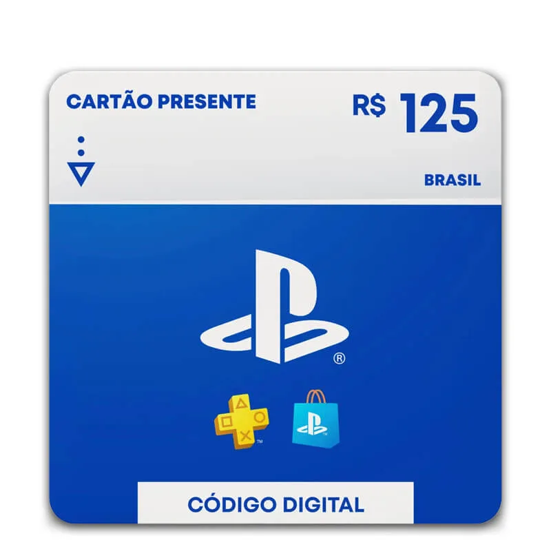 Gift Card Playstation 125 reais