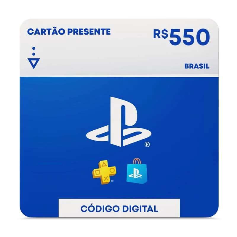 Gift Card Playstation 550 reais
