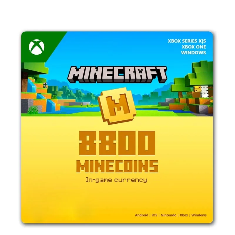 Gift Card Minecraft Minecoins 8800 coins