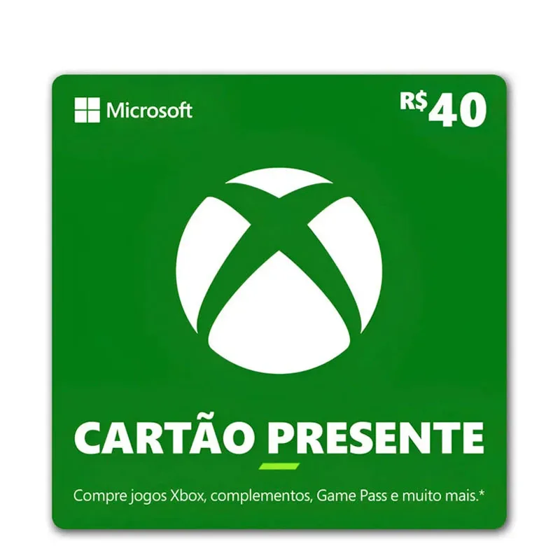 Gift Card Xbox 40 reais