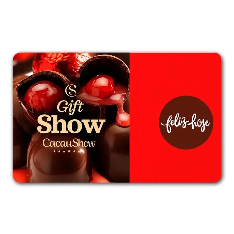 Gift Card Cacau Show 100 Reais