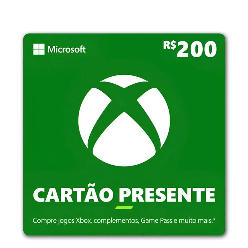 Gift Card Xbox 200 reais