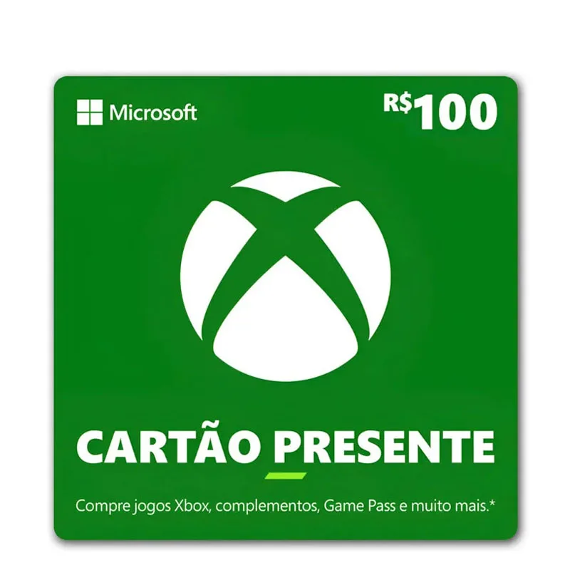Gift Card Xbox 100 reais