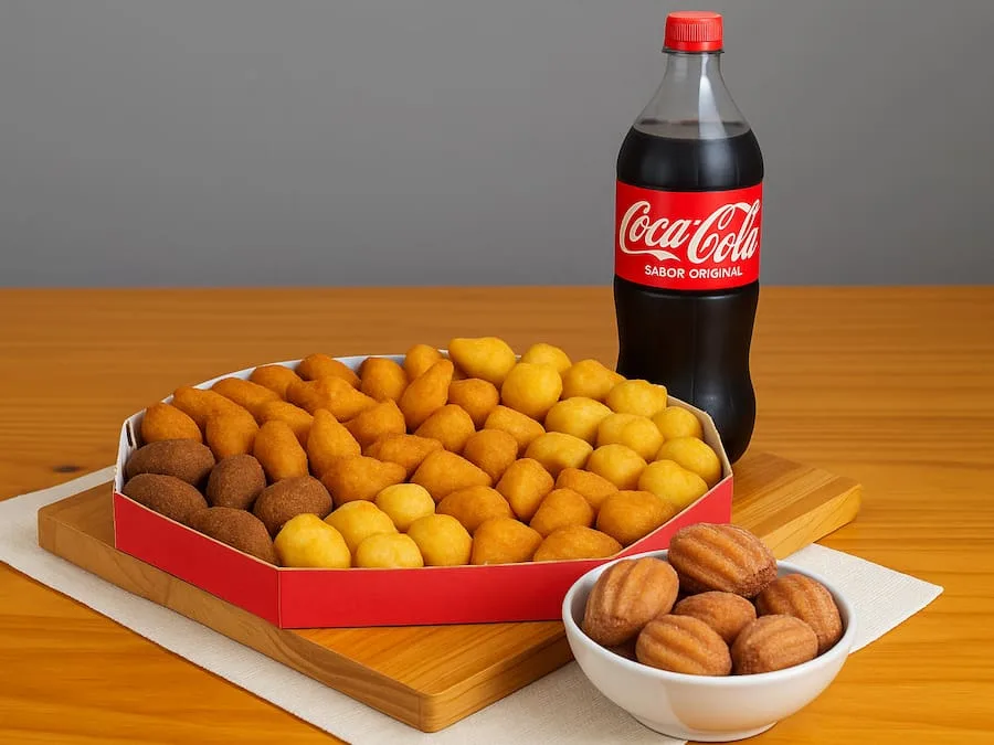 Combo 100 Completo +  Brinde: Refrigerante 2l + 20 Churros